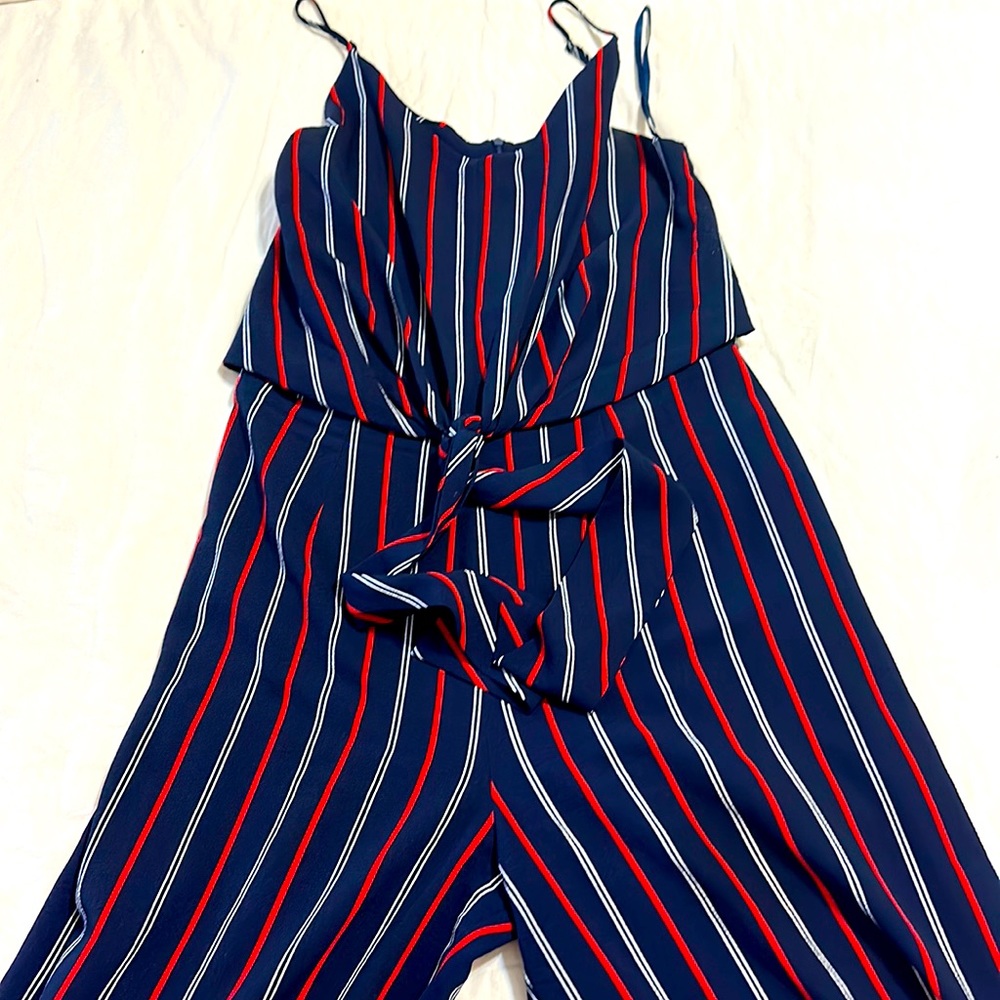 Red and Blue Jumpsuit